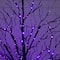 5ft. Pre-Lit Halloween Black Twig Artificial Tree with 240 Orange & Purple LED Lights